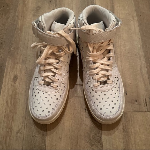 NEW Nike Air Force 1 Mid Cut Out Stars Summit White - Picture 3 of 11